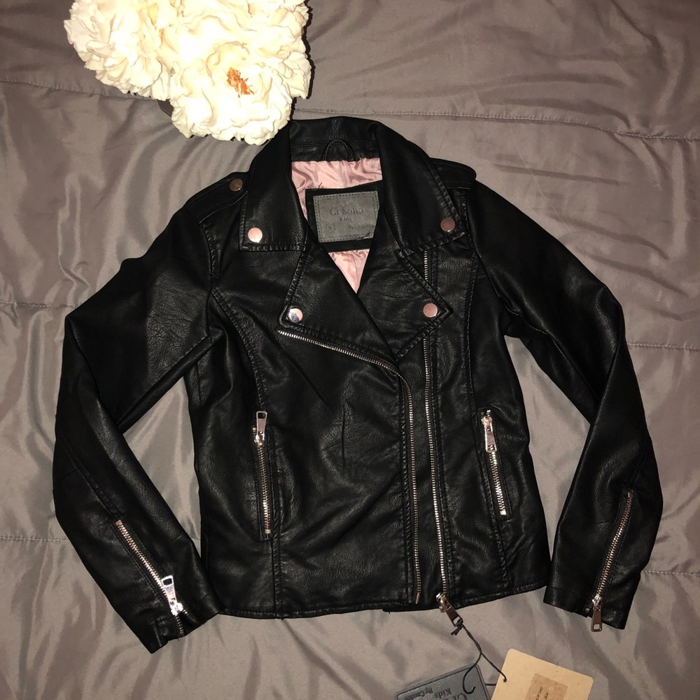 •CI SONO KIDS vegan leather jacket•